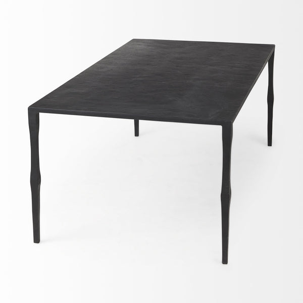 Homeroots Minimal Black Iron Rectangular Coffee Table   393184