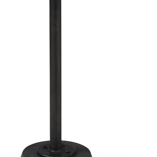 Homeroots 24" Black Solid And Manufactured Wood Round End Table   393191