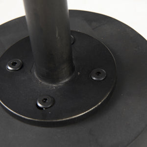 Homeroots 24" Black Solid And Manufactured Wood Round End Table   393191