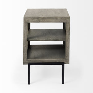 Homeroots 24" Brown Solid Wood Square End Table   393194