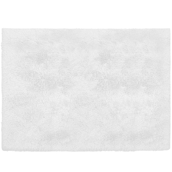 Homeroots 5' X 7' White Dhurrie Area Rug  Polyester 393206