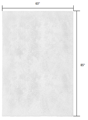 Homeroots 5' X 7' White Dhurrie Area Rug  Polyester 393206