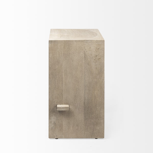 Homeroots 29" Brown Solid And Manufactured Wood Backless Counter Height Bar Chair   393424