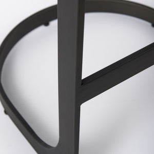 Homeroots 35" Medium Brown Iron Backless Bar Chair   393428