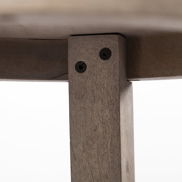 Homeroots 26" Brown Solid And Manufactured Wood Backless Counter Height Bar Chair   393435