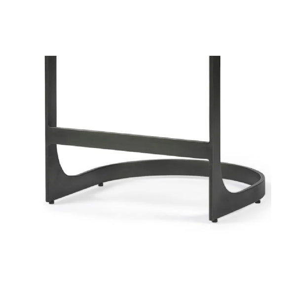 Homeroots 29" Brown Leather And Iron Backless Counter Height Bar Chair   393441