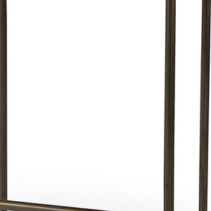 Homeroots 29" Brown Leather And Iron Backless Bar Chair   393448