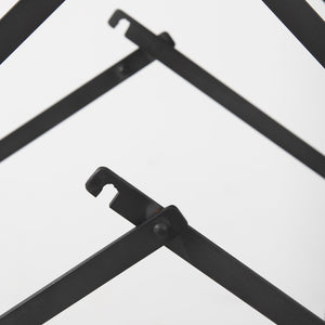 Homeroots 30" Brown And Black Leather And Metal Bar Chair   393457