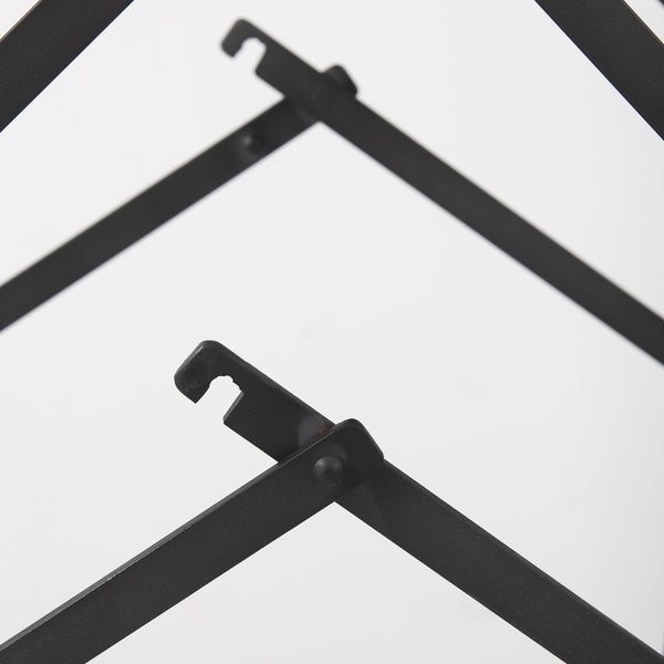 Homeroots 30" Brown And Black Leather And Metal Bar Chair   393457