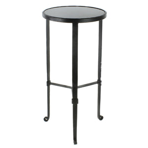 Homeroots 24" Black Iron Square End Table   393484