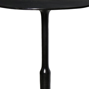 Homeroots 25" Bronze Iron Round End Table   393490