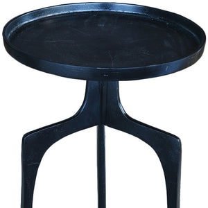 Homeroots Contemporary Blue Side Table   393492