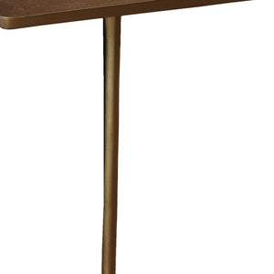 Homeroots Gold Cast Aluminum Side Table   393494
