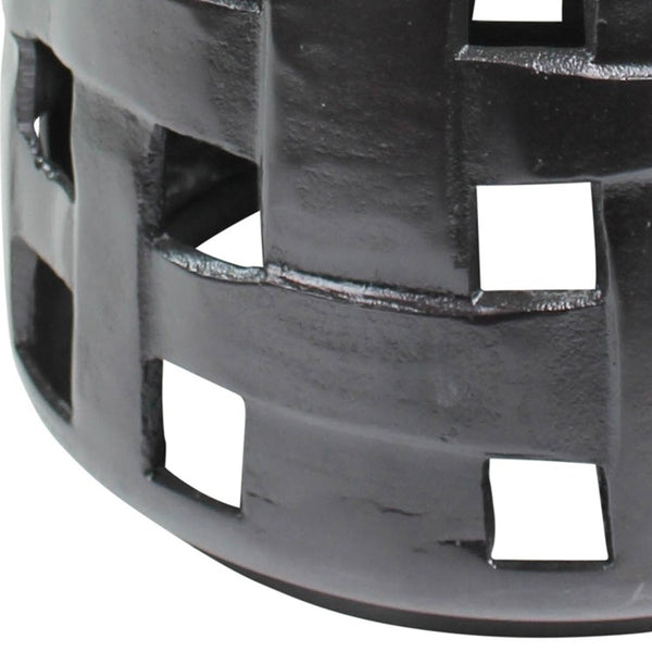 Homeroots 17" Bronze Iron Round End Table   393497