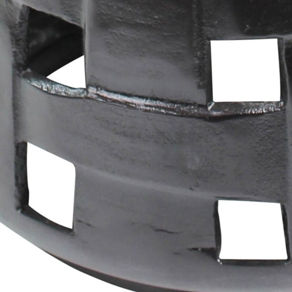 Homeroots 17" Bronze Iron Round End Table   393497