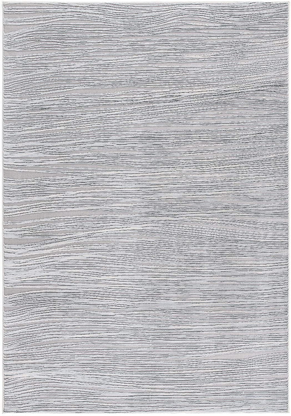 Homeroots 4' X 6' Blue Modern Abstract Stripe Area Rug  Polyester 393513