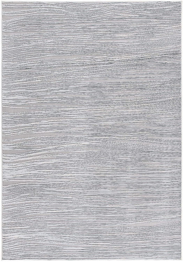 Homeroots 4' X 6' Blue Modern Abstract Stripe Area Rug  Polyester 393513