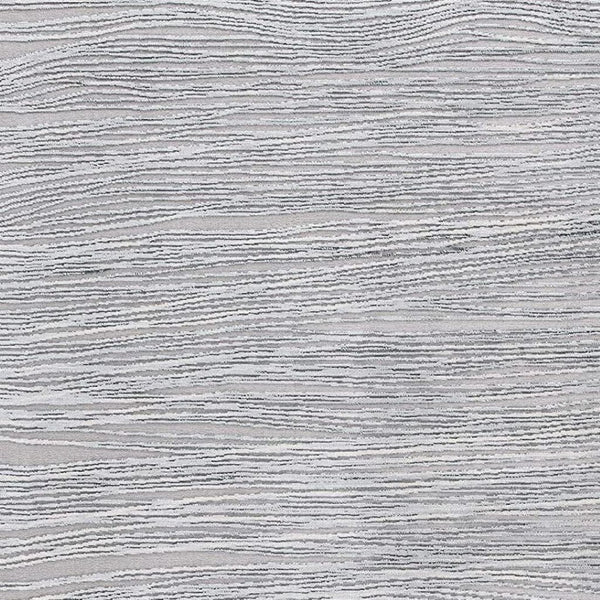 HomeRoots 7' Gray and Ivory Striped Power Loom Area Rug - Soft, Durable, and Perfect for Any Room Décor 8' x 11' 393516