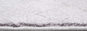 HomeRoots 4' Gray Distressed Diamonds Area Rug - Luxurious Soft Texture for Modern and Transitional Spaces 4' X 6' 393541