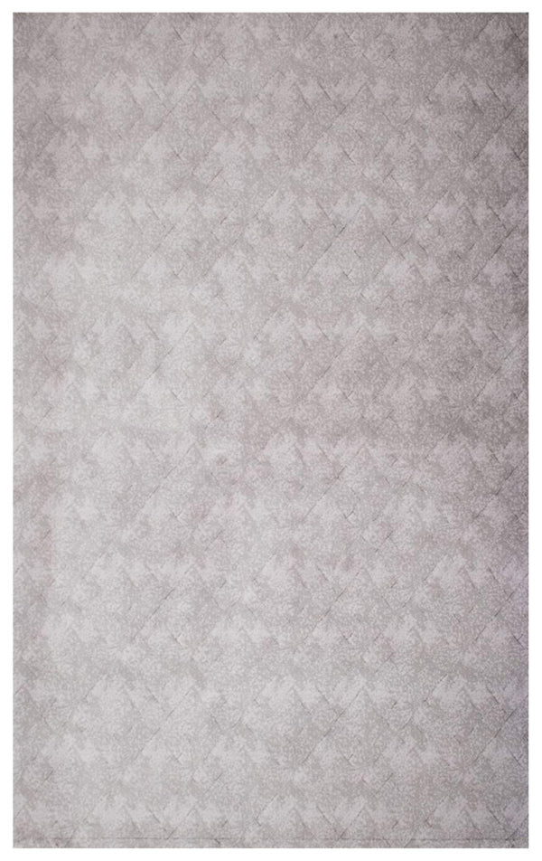 HomeRoots 4' Gray Distressed Diamonds Area Rug - Luxurious Soft Texture for Modern and Transitional Spaces 4' X 6' 393541