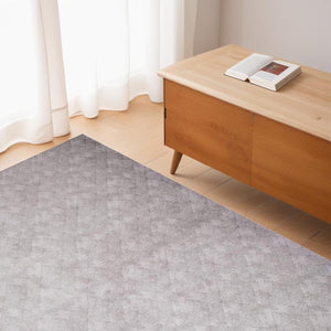 HomeRoots 4' Gray Distressed Diamonds Area Rug - Luxurious Soft Texture for Modern and Transitional Spaces 4' X 6' 393541