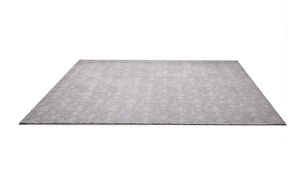 HomeRoots 4' Gray Distressed Diamonds Area Rug - Luxurious Soft Texture for Modern and Transitional Spaces 4' X 6' 393541