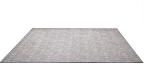 HomeRoots 4' Gray Distressed Diamonds Area Rug - Luxurious Soft Texture for Modern and Transitional Spaces 7' X 10' 393543
