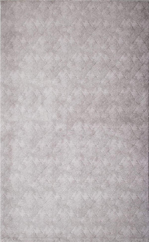 HomeRoots 4' Gray Distressed Diamonds Area Rug - Luxurious Soft Texture for Modern and Transitional Spaces 7' X 10' 393543