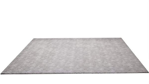 HomeRoots 4' Gray Distressed Diamonds Area Rug - Luxurious Soft Texture for Modern and Transitional Spaces 8' x 11' 393544