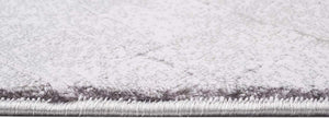 HomeRoots 4' Gray Distressed Diamonds Area Rug - Luxurious Soft Texture for Modern and Transitional Spaces 8' x 11' 393544