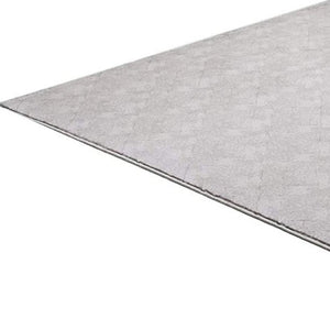 HomeRoots 4' Gray Distressed Diamonds Area Rug - Luxurious Soft Texture for Modern and Transitional Spaces 8' x 11' 393544