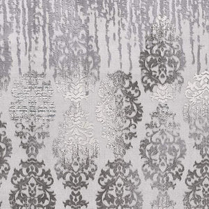 HomeRoots 4' Gray and Ivory Damask Area Rug - Timeless Elegance and Comfort for Any Room's Décor Style 8' X 10' 393577