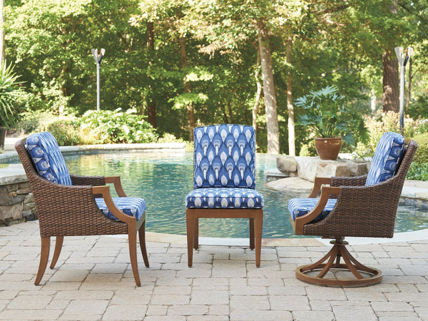 Lexington Tommy Bahama Outdoor 3935-13-40 Harbor Isle Arm Chair - Coastal Style With Plush Cushioning For Elegant Outdoor Living  Wood 3935-13-40