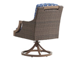 Lexington Tommy Bahama Outdoor 3935-13sr-40 Coastal Style Swivel Rocker Dining Chair For Elegant Outdoor Entertaining Spaces  Wood 3935-13sr-40