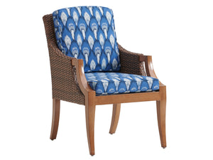 Lexington Tommy Bahama Outdoor 3935-13-40 Harbor Isle Arm Chair - Coastal Style With Plush Cushioning For Elegant Outdoor Living  Wood 3935-13-40