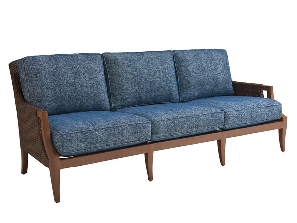 Lexington Tommy Bahama Outdoor 3935-33-40 Harbor Isle Sofa By Tommy Bahama - Stylish Outdoor Seating With Plush Comfort & Woven Design  Wood 3935-33-40