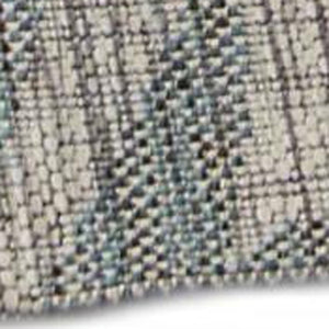 HomeRoots 8' Gray Indoor Outdoor Area Rug - Stylish Floral Design, Durable & Easy-Clean for High-Traffic Areas 8' X 9' 393731