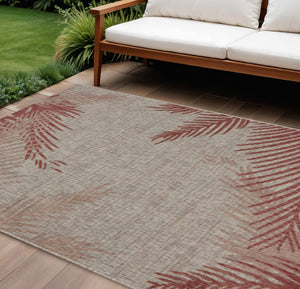 HomeRoots 8' Beige Area Rug - Versatile Indoor Outdoor Design with Floral Motif for Stylish Spaces and Durability 8' X 9' 393733