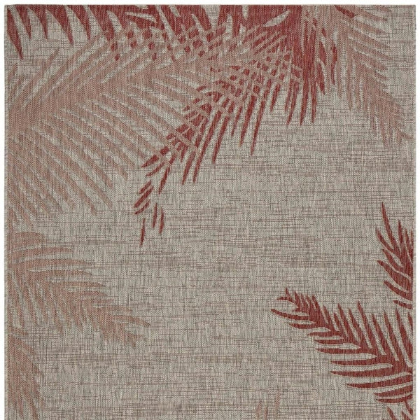 HomeRoots 8' Beige Area Rug - Versatile Indoor Outdoor Design with Floral Motif for Stylish Spaces and Durability 8' X 9' 393733