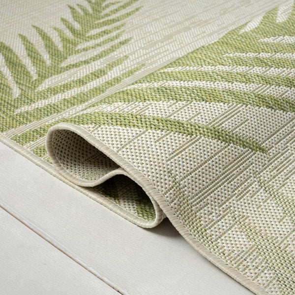 HomeRoots 8' Beige Indoor Outdoor Area Rug - Elegant Floral Design, Durable, Low-Maintenance for Any Space 8' X 9' 393736