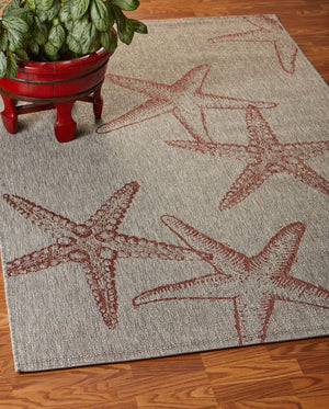 HomeRoots 8' Beige Area Rug - Versatile Indoor Outdoor Design for Patios, Kitchens & Living Rooms, Easy Care 8' X 9' 393743