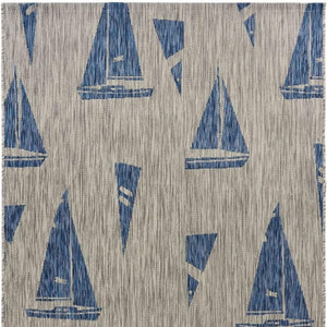 HomeRoots 8' Versatile Gray Indoor Outdoor Area Rug - Durable, Low-Maintenance Design for Modern Spaces 8' x 10' 393755
