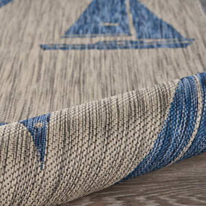 HomeRoots 8' Versatile Gray Indoor Outdoor Area Rug - Durable, Low-Maintenance Design for Modern Spaces 8' x 10' 393755