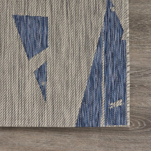 HomeRoots 8' Versatile Gray Indoor Outdoor Area Rug - Durable, Low-Maintenance Design for Modern Spaces 8' x 10' 393755