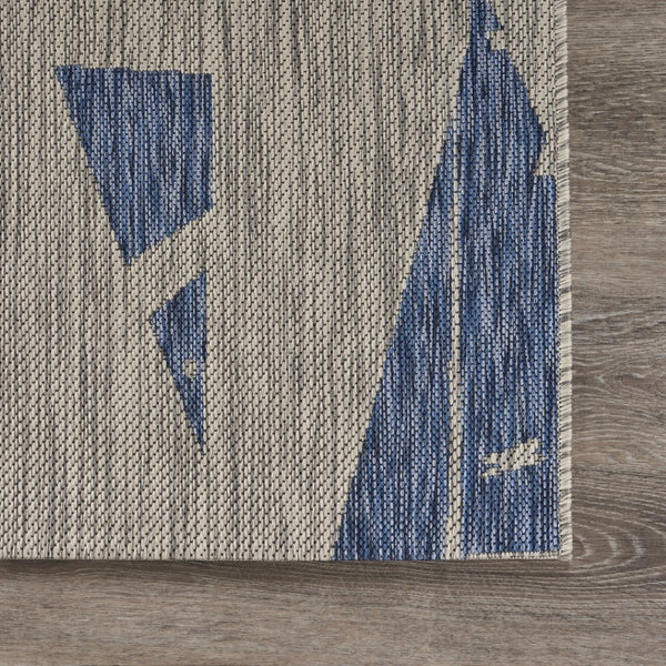 HomeRoots 8' Versatile Gray Indoor Outdoor Area Rug - Durable, Low-Maintenance Design for Modern Spaces 8' x 10' 393755