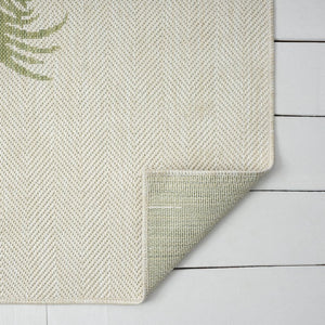 HomeRoots 8' Beige Indoor Outdoor Area Rug - Timeless Floral Design for Versatile Spaces, Easy Care & Durability 8' x 10' 393758