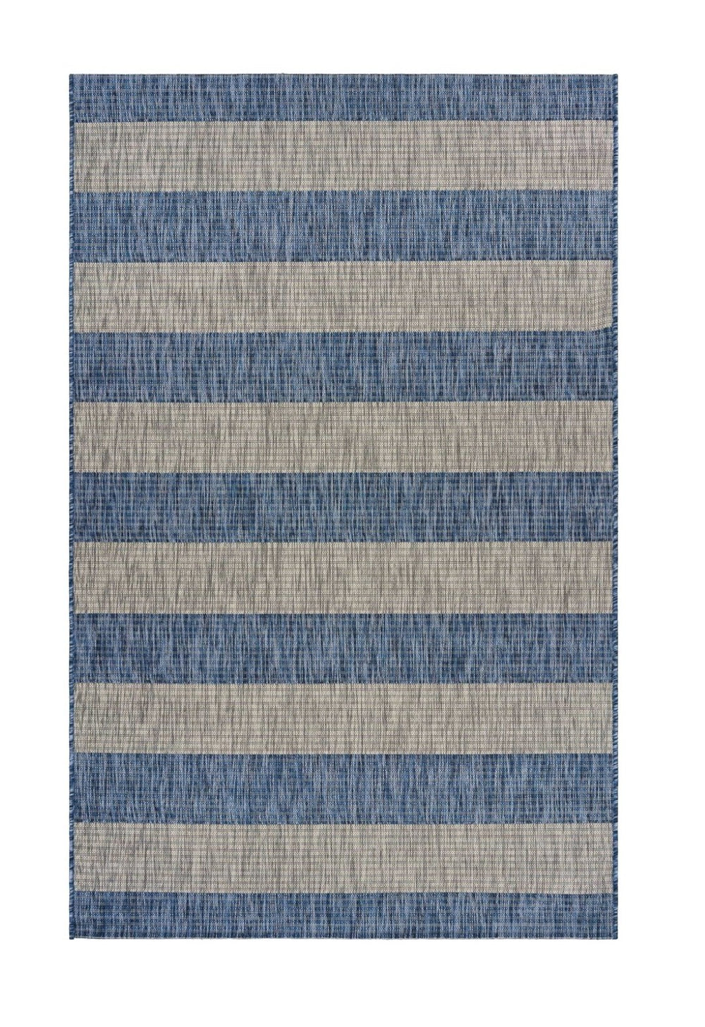 HomeRoots 8' Blue and Gray Indoor Outdoor Area Rug - Stylish, Durable, and Easy to Clean for Any Space! 8' x 10' 393761