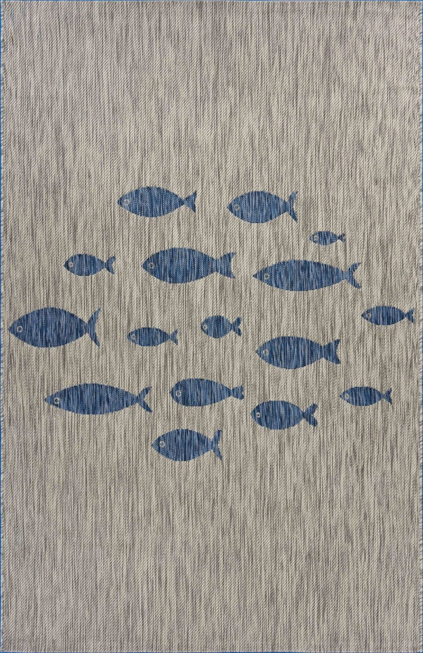 HomeRoots 8' Versatile Gray Indoor Outdoor Area Rug – Stylish, Durable, and Low-Maintenance for Any Space 8' x 10' 393764