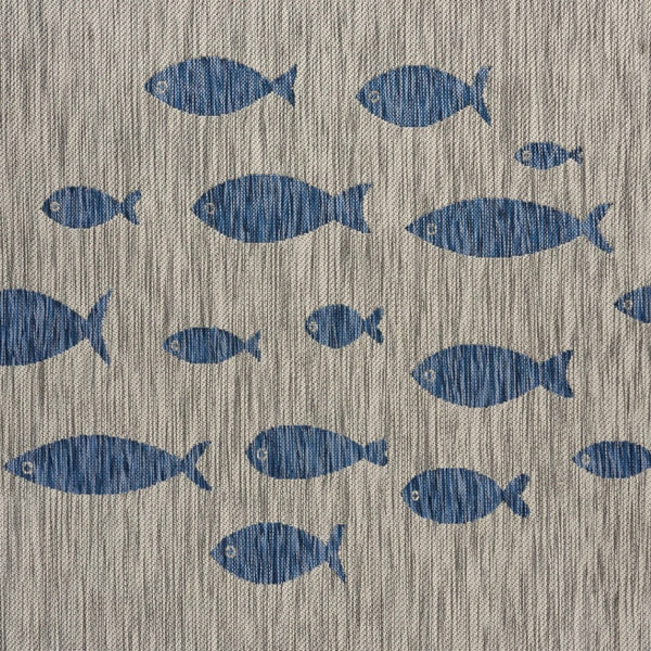 HomeRoots 8' Versatile Gray Indoor Outdoor Area Rug – Stylish, Durable, and Low-Maintenance for Any Space 8' x 10' 393764