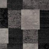 Homeroots 3' X 5' Gray Checkered Power Loom Area Rug  Polypropylene 393800